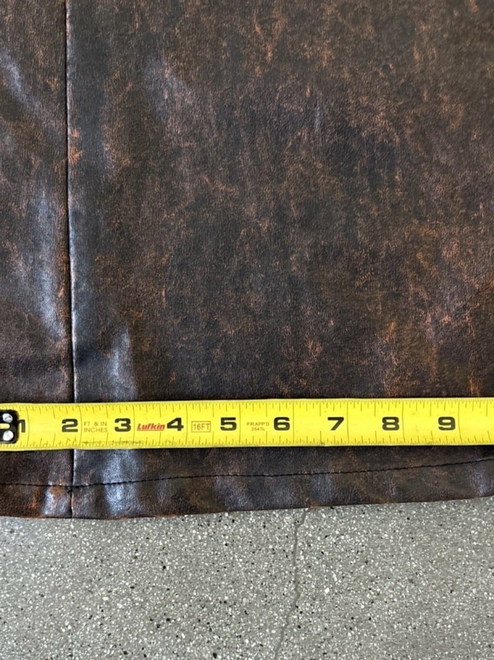 Alberto Makali Brown Faux Leather Flare Pants - Picture 7 of 12